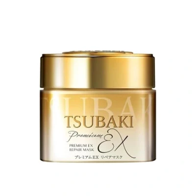 Image of TSUBAKI Premium Moist Hair Mask 180g (2 Bottles) Intensive Moisturizing Treatment for Smooth and Shiny
