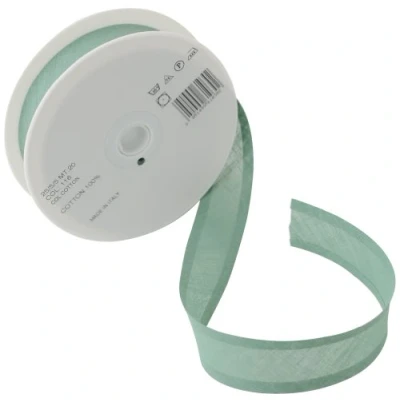 Image of Inastri 25/5/5 mm Cotton Bias Binding, Sage Green COL 116