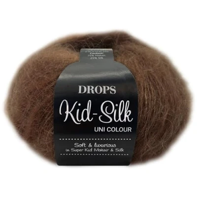 Image of Frida&#039;s Wollhaus Drops 25 g Kid Silk Mohair &amp; Lace Yarn Fluffy 47 Colours (51 Toffee)