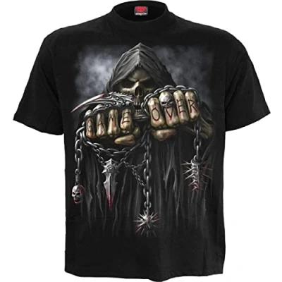 Image of Spiral Boys Game Over Kids T Shirt Black X Large