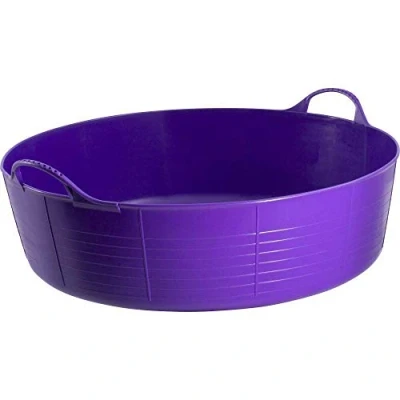 Image of Tubtrugs Genuine Flexible Shallow 15L Horse Feeding Purple