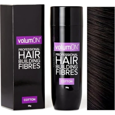 Image of Volumon Professional HAIR Building Fibres Loss Concealer COTTON 28g Get Upto 30 Uses CHOOSE FROM 8 SHADES COLOURS (Dark Brown)