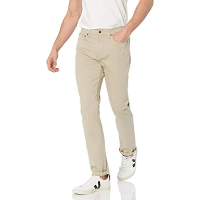Image of Amazon Essentials Men&#039;s Slim Fit Jeans, Light Khaki Brown, 33W / 32L