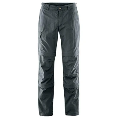 Image of Maier Sports Men&#039;s Saale Zip Off Pants, Gray (Graphite), 58