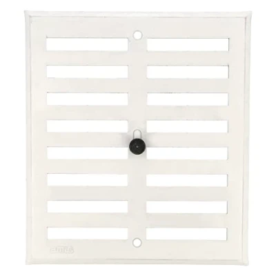 Image of Amig Rectangular Aluminium Grille Ventilation Grilles for Air Outlet Ideal Kitchen and Bathroom Ceiling Dimensions: 170 x 190 mm Colour: White