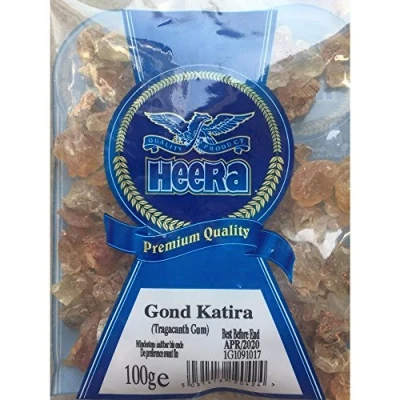Image of HEERA Goond Katira Grains Conditioning and Restructuring for Hair Gives Softness, Shine Volume Natural Origin 100 gr
