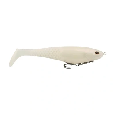 Image of Berkley PowerBait CullShad Fishing Bait, Albino, 6in, Irresistible Scent and Flavor, Ideal for Bass, Walleye, Pike More, Equipped with Fusion19 Hook