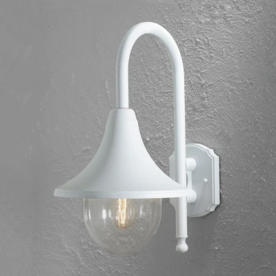 Image of Bari Outdoor Simple Dome Down Light Matt White, IP44