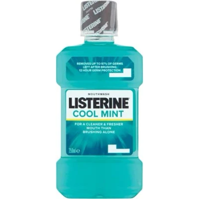 Image of THREE PACKS of Listerine Coolmint Antiseptic Mouthwash x 500ml by