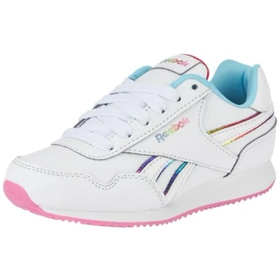Image of Reebok Royal Classic Jogger 3.0 Sneaker, White/Vector Red/Digital Blue, 11 UK