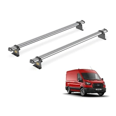 Image of Van Guard Trade Roof Rack for Ford Transit MK8 (2014+) 2 Steel Bars [Only Suitable Medium (H2) Models] UltiBar SB310