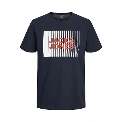 Image of Bestseller A/S Boy&#039;s Jjecorp Logo Tee Play SS O Neck Noos Jnr T Shirt, Blazer Navy, 12 Years