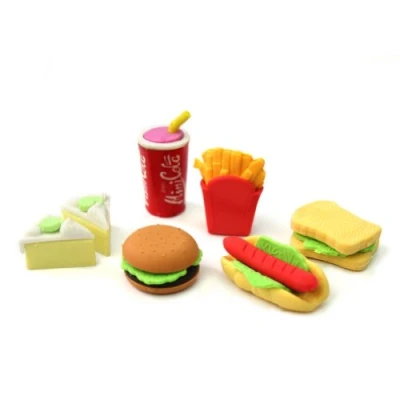 Image of Children Stationery Eraser Food Fast Set