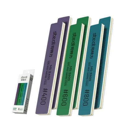 Image of stedi Sanding Sticks, Polishing Sticks Tools Sandpaper for Gundam Repairing Plastic Model and Miniature 6PCS (6PCS(#400 * 2+#600 2+#800 2))
