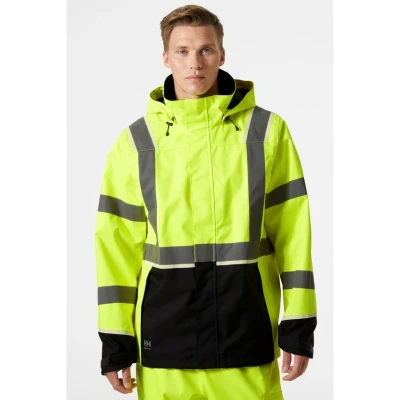 Image of Helly Hansen UC ME Shell Jacket Hi Vis Yellow/Ebony X Large