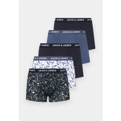 Image of Jack &amp; Jones Jacharvey Trunks 5 PACK Pants, Men&#039;s, Size: XL, Nightshadow blue/night sky