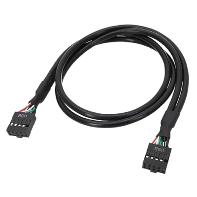 Image of Zeizafa USB2.0 Internal Mainboard Header Cable 9pin Female To Extension