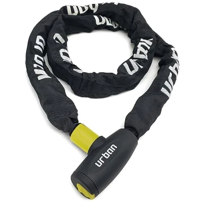 Image of URBAN XK170 Bike Chain Lock, Heavy Duty Anti Theft 170cm ø8mm Hardened Steel High Security More Length Fixing Options, Versatile for Bicycle, Motorcycle or Electric Scooter