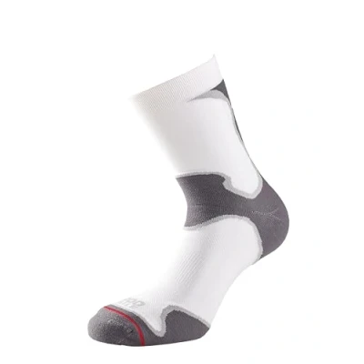 Image of 1 Pair White Athletic Fusion Socks Unisex 12 14 Mens 1000 Mile