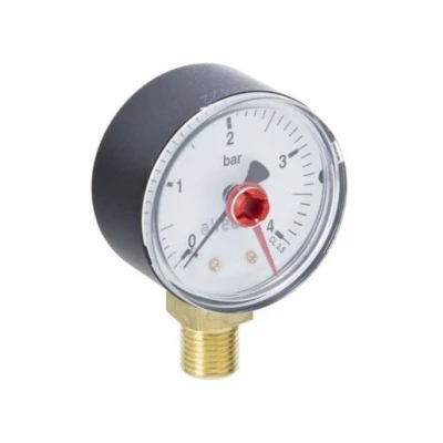 Image of PlumbRight 1/4 0 10 Bar bottom connection Pressure Gauge 50mm Dial CPSFE122009