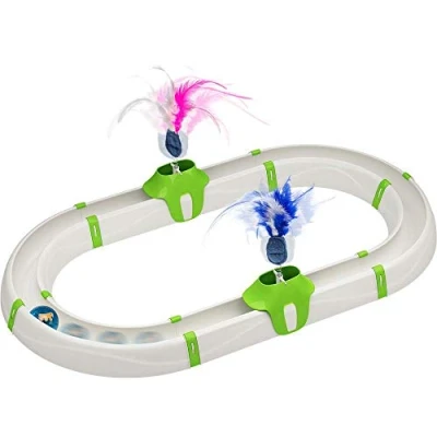Image of Ferplast Interactive Cat Toy TURBINE Teaser Ball with Luminous Included, Modular, 72 x 40 cm