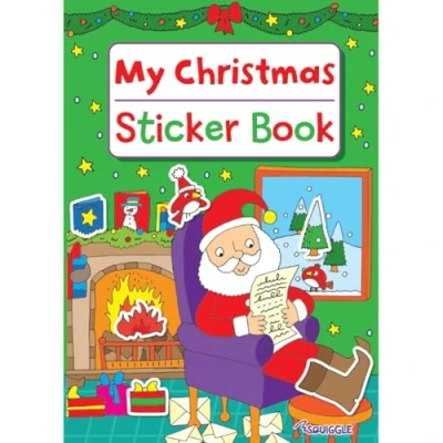 Image of My Christmas Sticker Activity Book for Kids 24 Fun Filled A4 Pages of Puzzles, Colouring, Dot to &amp; Mazes Activities Boys Girls Aged 3+