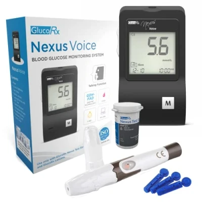 Image of GlucoRx Nexus Voice Blood Glucose Monitoring System