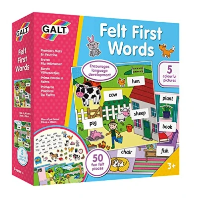 Image of Galt Toys, Felt First Words, Toys for Toddlers, Ages 3 Years Plus