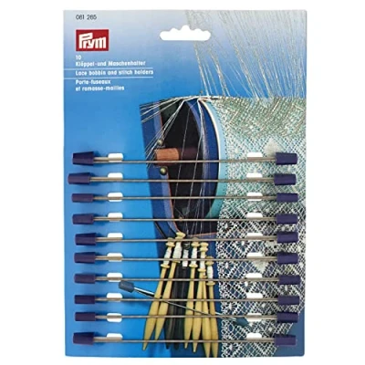 Image of Prym Purple (13mm) Lace Bobbin and Stitch Holders 1 Unit