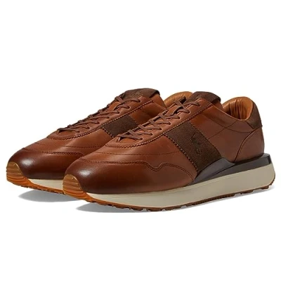 Image of Polo Ralph Lauren Train 89 Sneaker, Tan, 7 UK