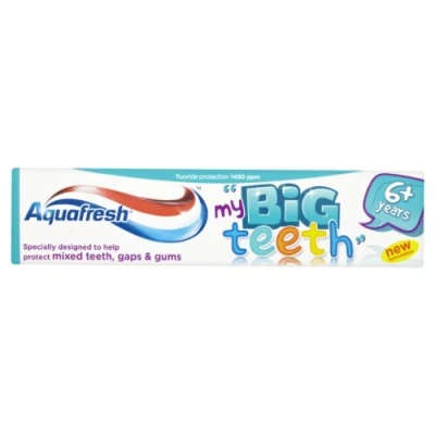 Image of Aquafresh Toothpaste Big Teeth 6+ Years (Pack Of 6)