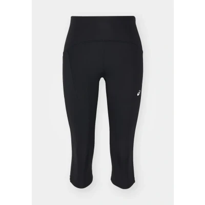 Image of Asics ROAD HIGH Waist Capri 3/4 sports trousers, Women&#039;s, Size: XS, Black