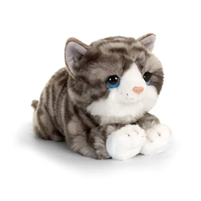 Image of Keel Toys 32cm Signature Cuddle Kitten Grey