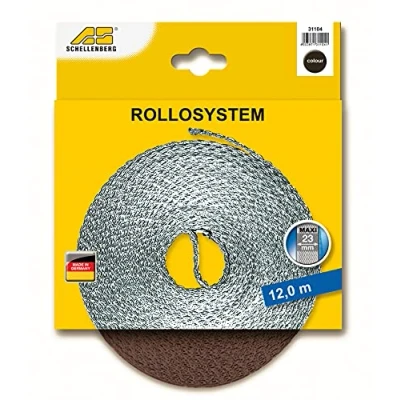Image of Schellenberg 31104 Shutter Strap Width 0.9 inch (23 mm) Length 12 m Brown