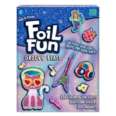 Image of Skillmatics Foil Fun Groovy Beats, 20+ DIY Art Magnets, Mess Free Craft Kit, 60+ Foam Stickers, Creative Activity for Kids, Tweens, Teens (Ages 7 13), Adults, Gifts, Travel, Party Favor