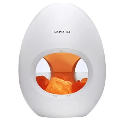 Image of Himalayan Salt Lamp &amp; Ultrasonic Essential Oil Diffuser 250ml/6 Hours Crystal Rock Electric Aroma Humidifier Ioniser Aromatherapy