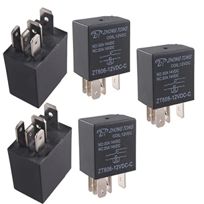 Image of Mintice 5 X 30A 12V 5Pin Car Vehicle Auto Relay Kit For Electric Fan Fuel Pump Heavy Duty SPDT