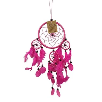 Image of VIE Naturals Capiz Dream Catcher, 12cm, Pink