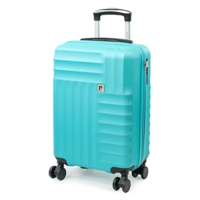 Image of Pierre Cardin Soleil 21 Inch Suitcase Hard Sided Travel Luggage with 8 Spinner 360 Degree Wheels TSA Locks and Telescopic Handle Weight 2.61kg Height 56cm CL898 (Small, Teal)