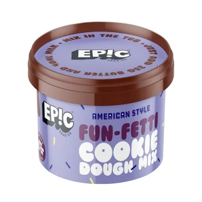 Image of EPIC SNAX CO Vegan Fun Fetti Cookie Dough Mix, 125 g (Pack of 1)