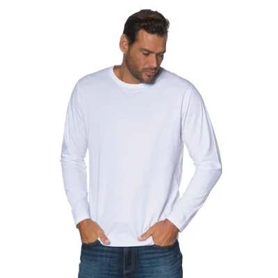 Image of JP 1880 Men&#039;s Big &amp; Tall Logo Basic Tee White XXXXXX Large 702559 20 6XL