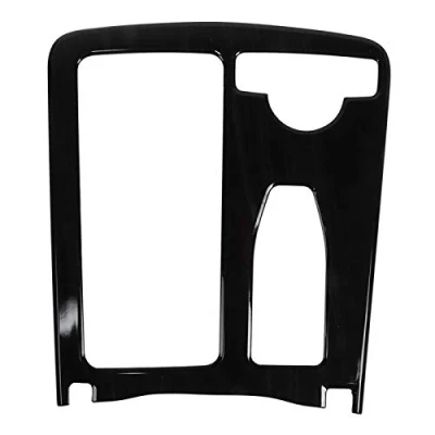 Image of EBTOOLS Center Console Cup Holder Trim Cover,Central Frame Replacement for C Class W204 08 13 Black Wood Grain Right Hand Driving