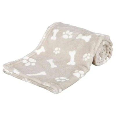 Image of TRIXIE Kenny blanket for dogs, plush, 75 x 50 cm, beige 37162