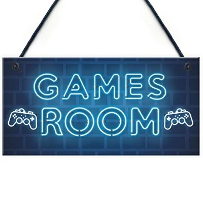 Image of RED OCEAN Gamer Gift Gaming Sign Man Cave Boys Bedroom Decor For Son