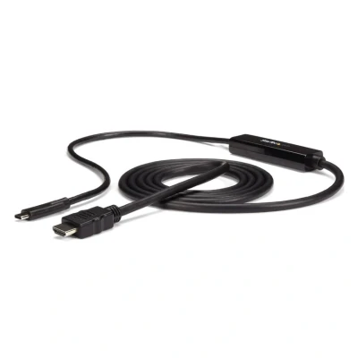 Image of StarTech.com 6ft USB C to HDMI Cable Type Adapter 4K 30Hz Black (CDP2HDMM2MB) Limited Stock, See Similar Item CDP2HD2MBNL
