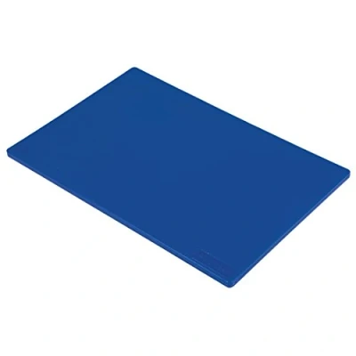 Image of Hygiplas LDPE Chopping Board, Blue Colour Coded Raw Fish Prep, Standard Size: 12(H) x 450(W) 300(L)mm, Low Density Polyethylene, Non Porous Prevents Flavour / Odour Absorption, J257