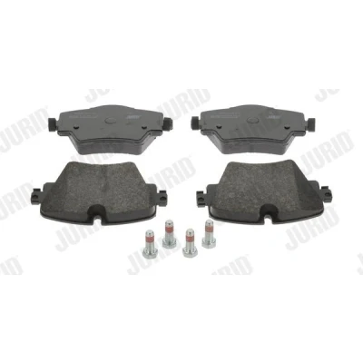 Image of 34106860019, 341068762245, 34106876245, 34106882418, 34106884492 Brake pad set JURID 573612J prepared for wear indicator BMW: 3 Saloon, 5 Saloon