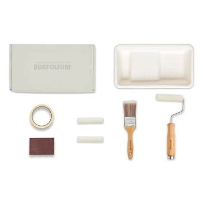 Image of Rust Oleum Ready to Roll Eco Paint Kit (Small) Satin Furniture Delicate Greys