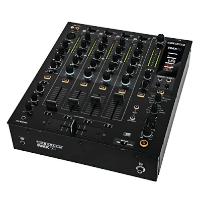 Image of Reloop RMX 60 Digital, 4 + 1 channel DJ club digital mixer, with 8 built in DSP beat effects, LCD display, 3 band equaliser (kill/classic), adjustable fader curves and Innofader compatibility