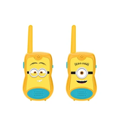 Image of LEXIBOOK TW12DES Minions Despicable Me Walkie talkies, Communication Game for Children, Belt Clip Transport, Battery, Yellow